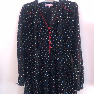 Trollied Dolly Hearts Shapes dress small